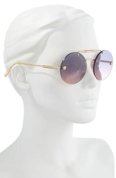 versace rimless round metal sunglasses|discontinued Versace eyeglass frames.